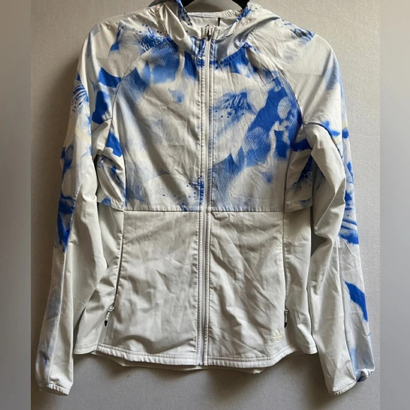 ADIDAS Ultra Graphic Hooded Lightweight Running Jacket Sz S - Picture 1 of 13
